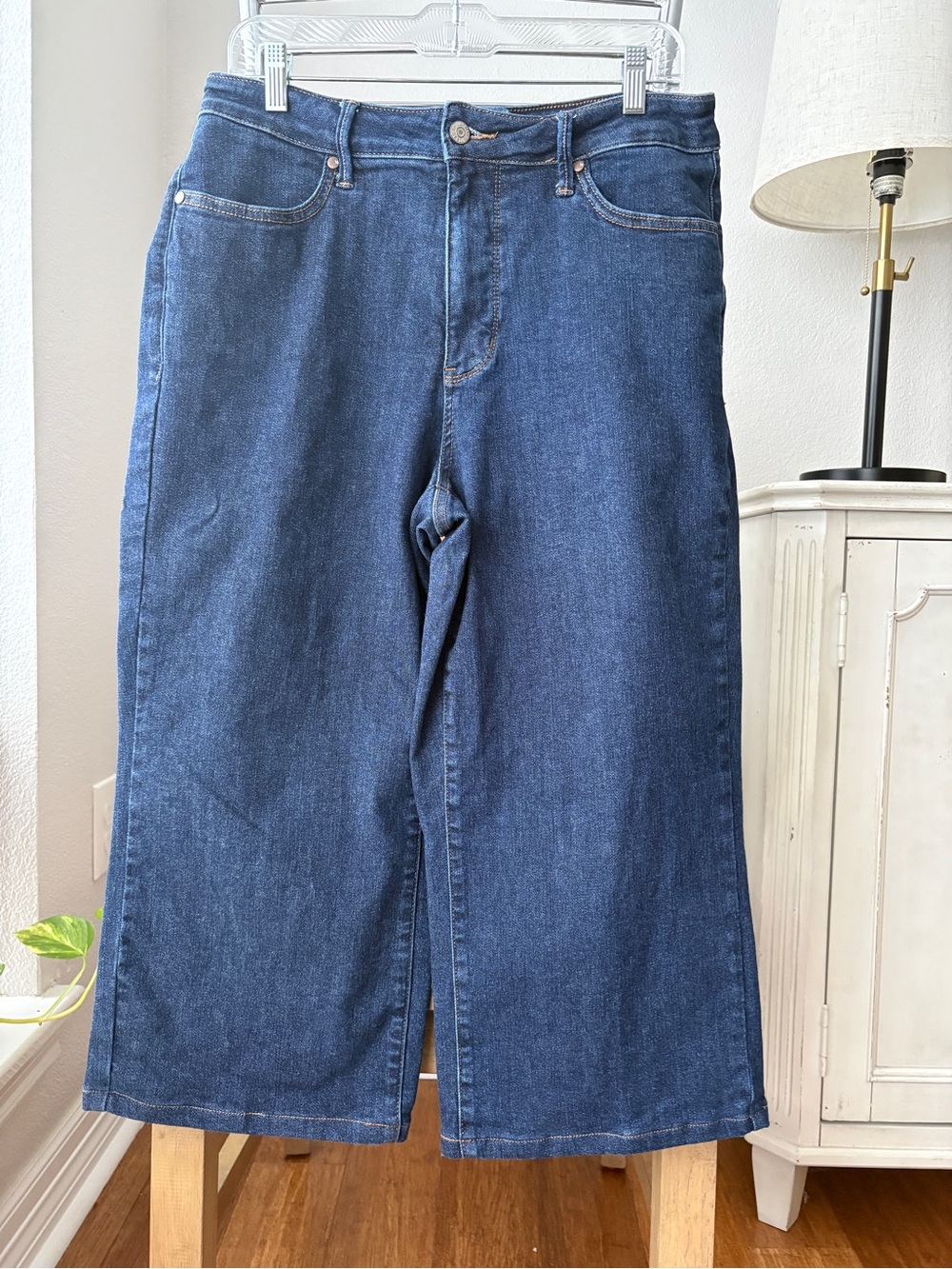Judy Blue Dark Blue Wide Leg Denim Jeans Sz 14W